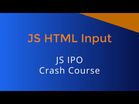 JS HTML Input