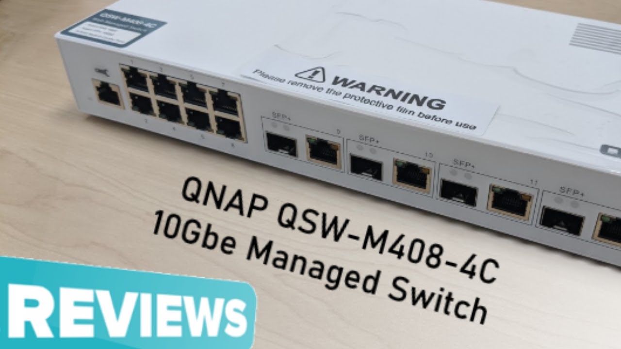  QNAP QSW-M1208-8C 10GbE Managed Switch, with 8-Port 10GbE  SFP+/RJ45 Combo and 4-Port 10GbE SFP+ Gigabit : Electronics