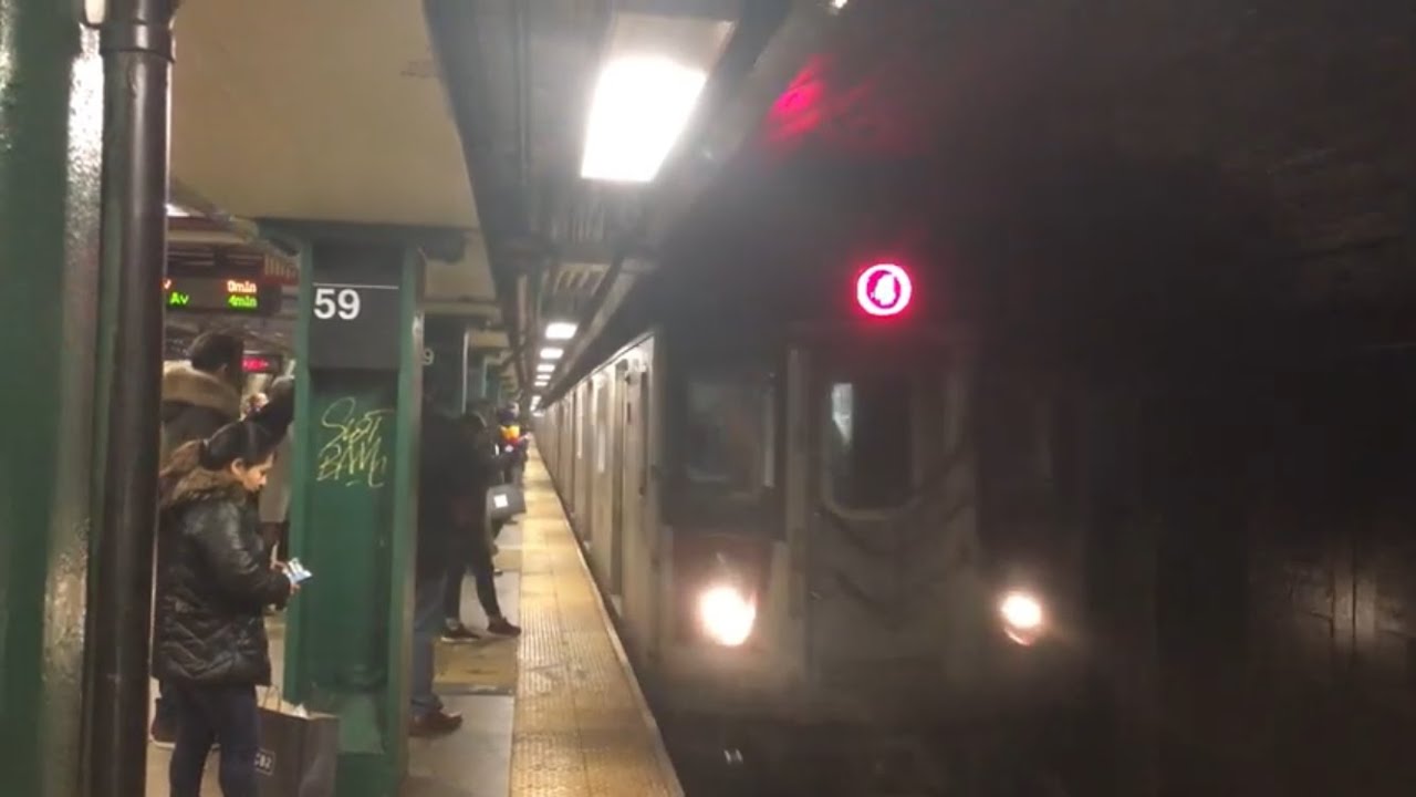PM Rush Hour R142/R142A Brooklyn 4,5 Express Trains At 59th Street ...