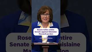 Rosen rallies entire Senate against Ghislaine Maxwell pardon