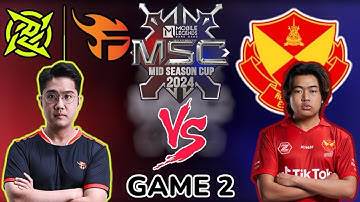 NIP FLASH VS SELANGOR RED GIANTS (SRG) | GAME 2 PLAYOFFS KNOCKOUT STAGE | MSC 2024 X EWC | FILIPINO