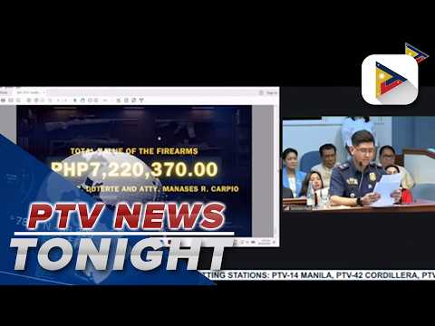 Witness reveals VP Duterte, her husband have over P7.2M worth of registered firearms