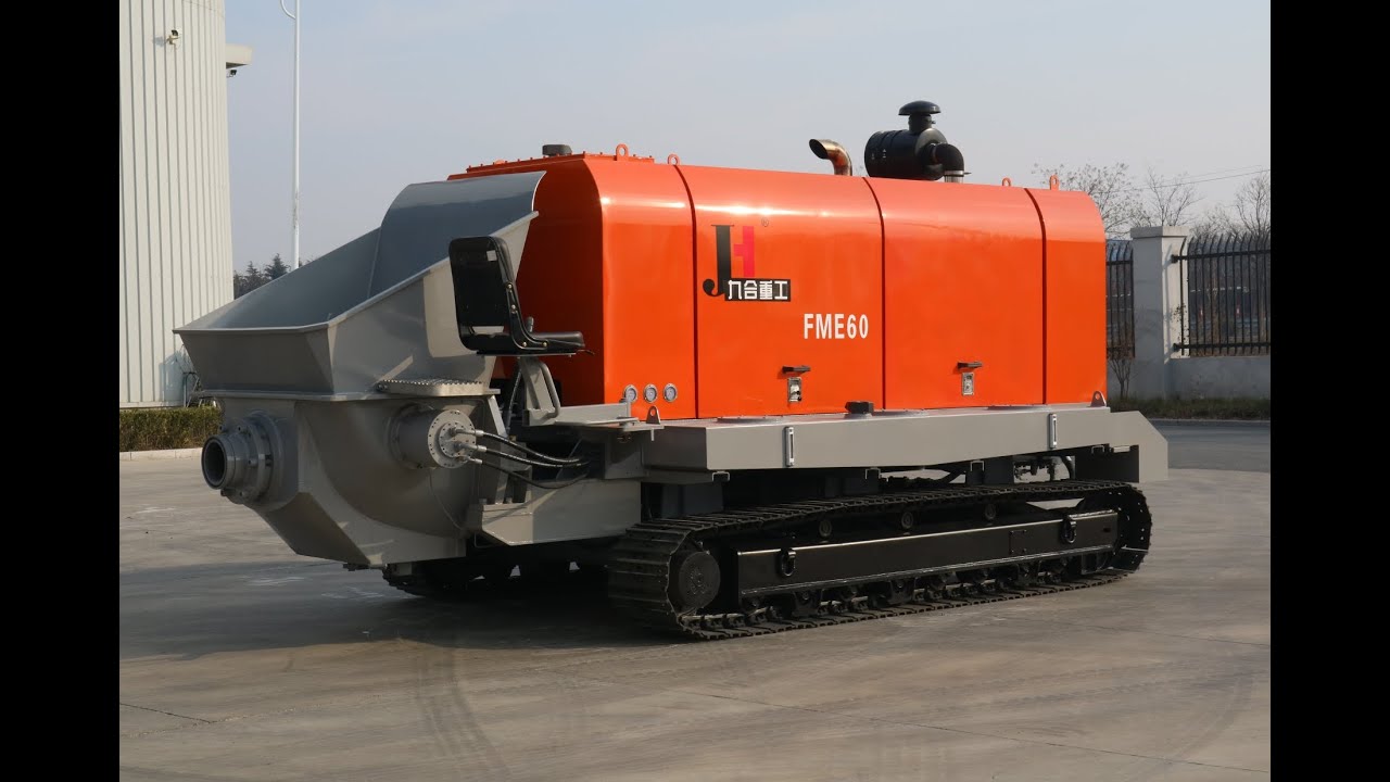 China Factory Juhe Group JIUHE brand crawler concrete pump for sale