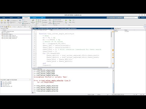 Modeling a 2D trajectory in MATLAB: ode45 and Events