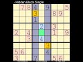 How to Solve Washington Times Sudoku Difficult  18 April, 2024