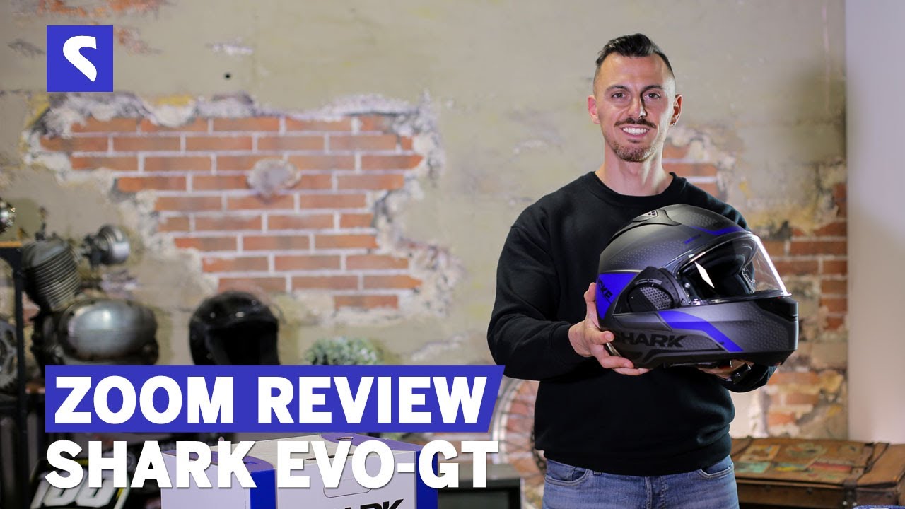SHARK EVO-GT. RECENSIONE CASCO MODULARE, ZOOM REVIEW - YouTube