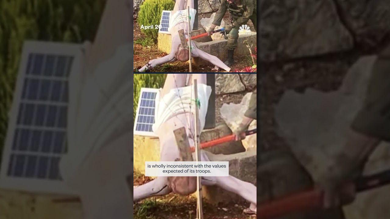 Israeli soldier smashing Jesus statue sparks outrage