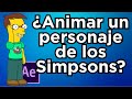 ¿Cómo Animar un Personaje de los Simpsons en After Effects con Jerarquías? 😎💣