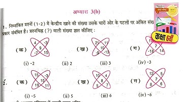 कक्षा 6वीं गणित अभ्यास 3b || class 6 Math ex. 3b | पूर्णांक | #upboardmath8