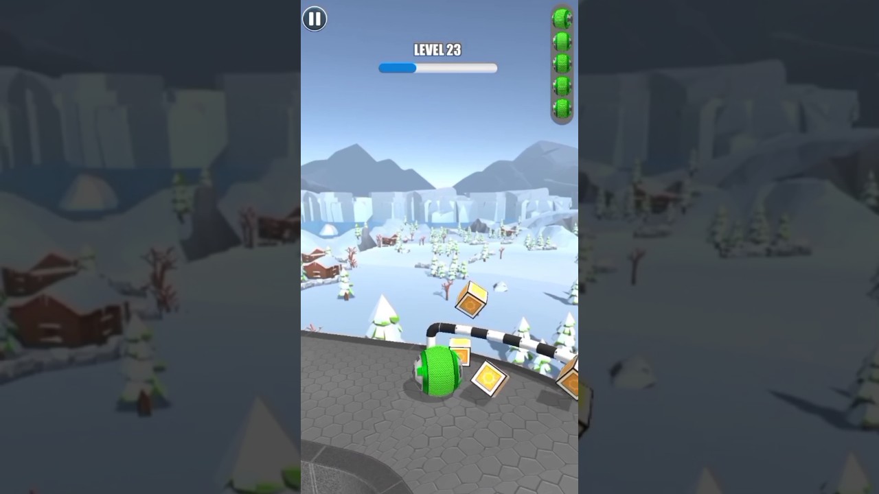 Rolling Ball sky Escape - Speedrun Gameplay level level 23