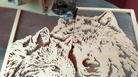 Wolves Scroll saw project