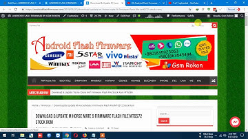 Download & Update M Horse Mate 9 Firmware Flash File MT6572 Stock Rom