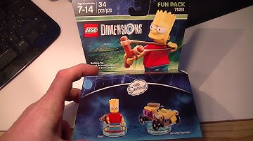 LEGO DIMENSIONS BART and GRAVITY SPRINTER UNBOXING and BUILD