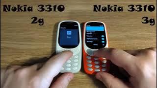 Nokia 3310 2g vs Nokia 3310 3g. Ringtones. Difference sounds.