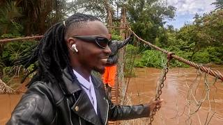 I Crossed Kenya's most Dangerous FootBridge(Kids use it Daily)