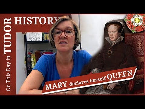 July 8 - Mary declares herself queen!