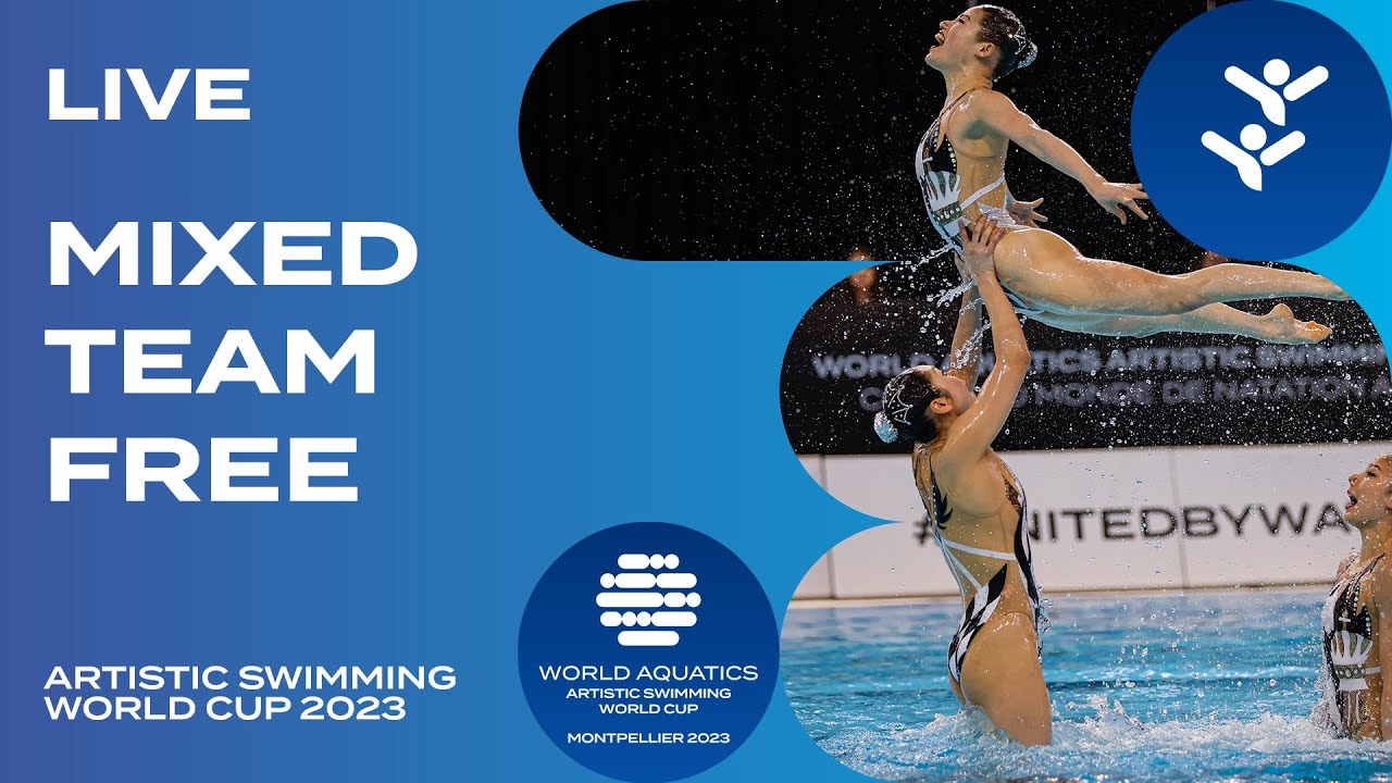 LIVE Mixed Team Free Artistic Swimming World Cup Montpellier 2023