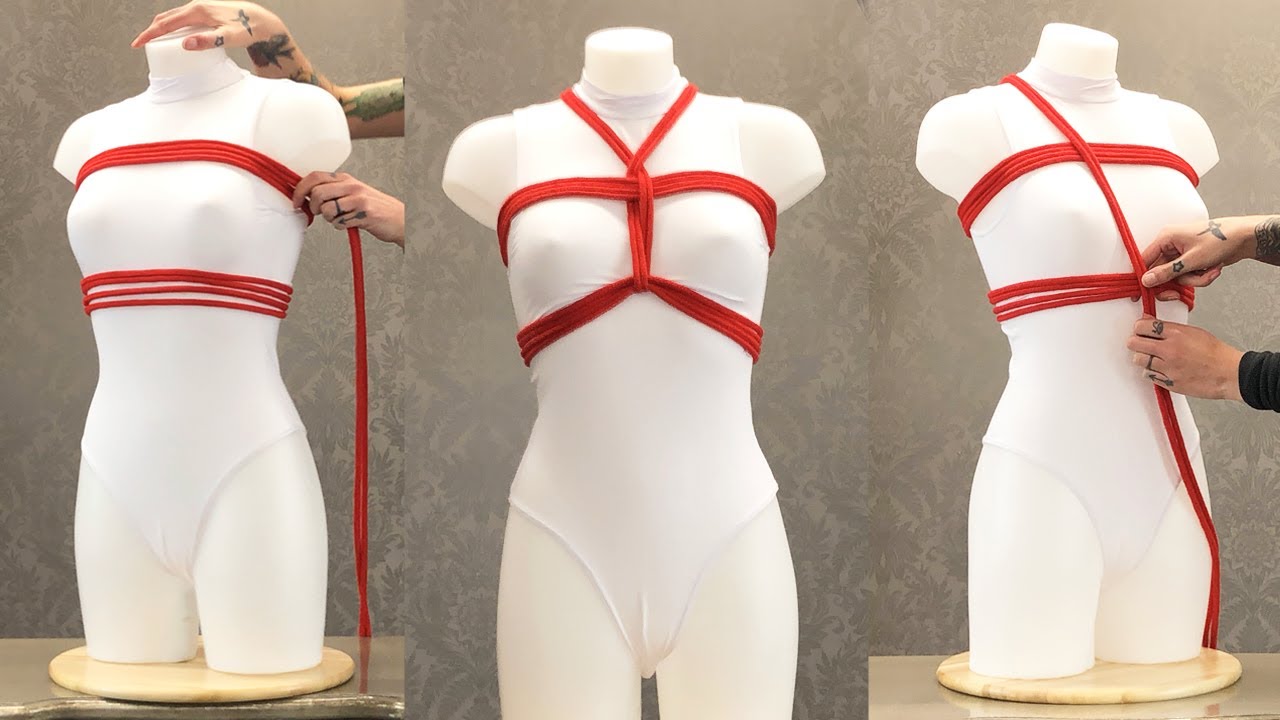 Bikini Harness Step By Step Tutorial With Bondage Rope Shibari Pulse And Cocktails Youtube