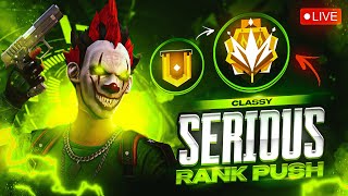 Classy 👽 CSR Serious Rank Push 🤯 After Long Time 🕒🔥 #freefire #classylive #nonstop_live #live