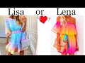 LISA OR LENA GAME 💖 What do You Like? [Fashion Styles &amp; Outfits Choices] Lisa and Lena  #23