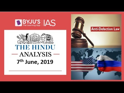 The Hindu Analysis for 7th June 2019 Current Affairs for UPSCIAS