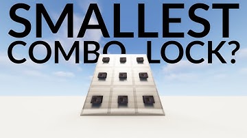 I think I made the smallest combo lock.