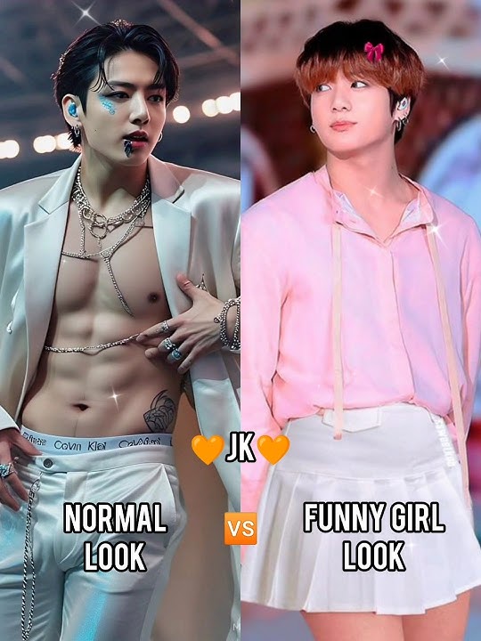 🎀BTS Member in Normal Look 🆚 Funny Girl Look❤||Pretty Little Baby||#bts#kookie#btsarmy#army#v#jin#rm