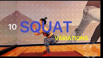 10 Min squat workout with 10 variations No Repeats No Talking