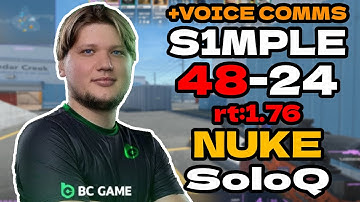 🔥s1mple (48-24) rt:1.76 SoloQ +VOICE COMMS (nuke) | EU FACEIT RANKED l Aug 1, 2025 #cs2 #pov
