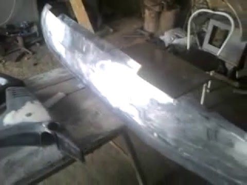 Починка бампера стекловолокном