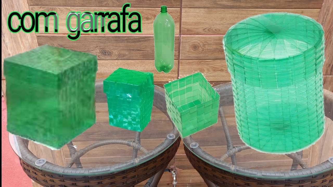 como  fazer  cesto de garrafa  pet  😱💯grátis  como  fazer  caixa de carrafa pet  muito  fácil