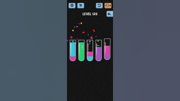 Water Color Sort Level 125 Walkthrough Solution iOS/Android