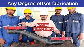 any Degree offset fabrication | Fabrication of offset | Run set Travel | Pipe offset Fabrication