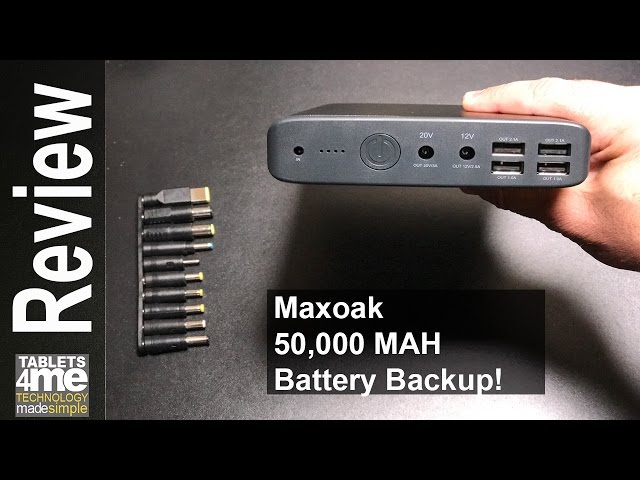 MAXOAK Laptop Power Bank 185Wh/50000mAh(Max.130W) Portable Laptop Charger  External Battery Pack for Laptop iPad Phone Notebook