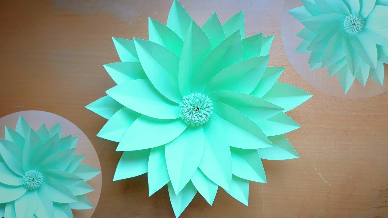Easy And Beautiful Paper Flower-💚DIY Home decor💚