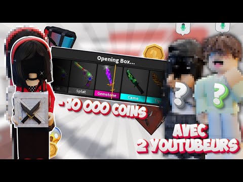 10k de pièce en unboxing 🔪✨(ft. @MrChannel_yt & @L0ffya )// Murder Mystery 2 #2