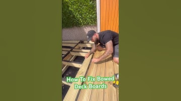 How To Fix Bowed Deck Boards #hacks #shorts