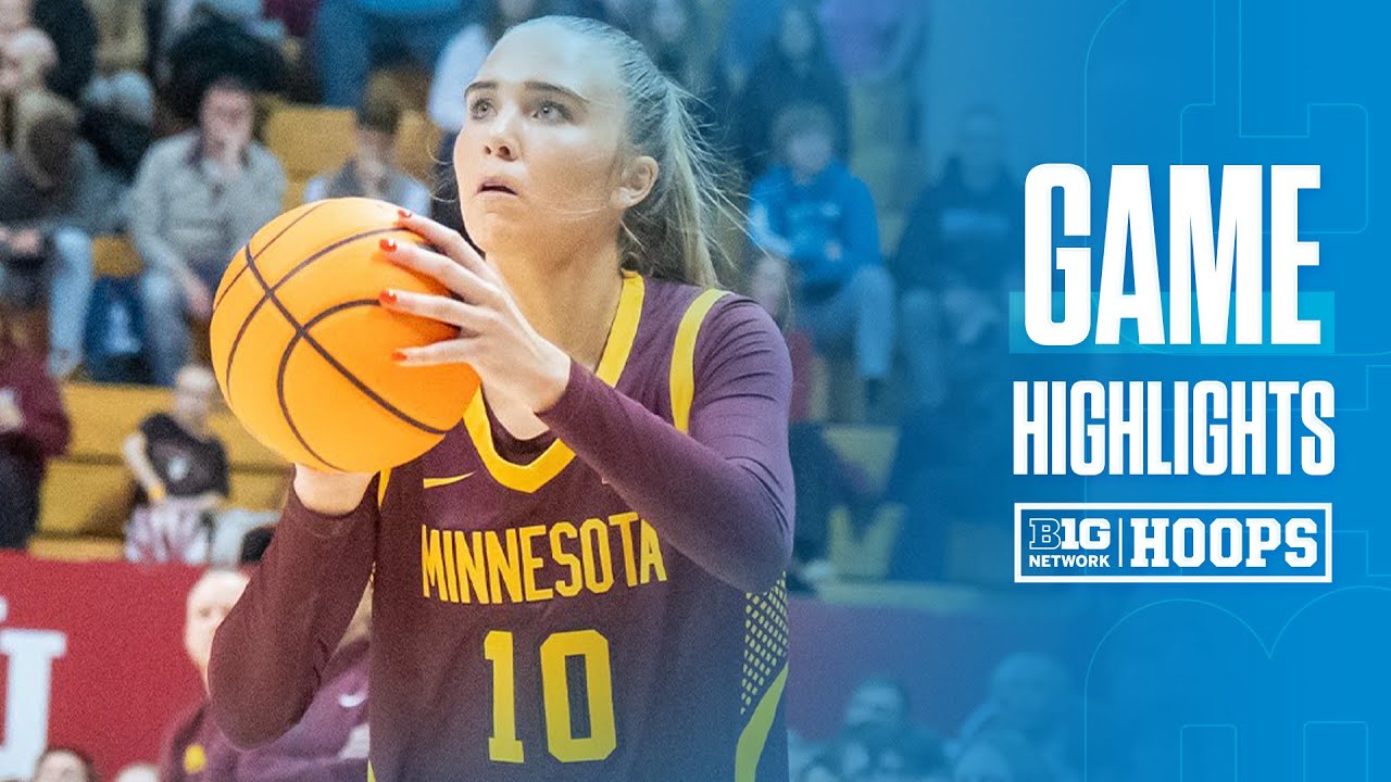 Миннесота против Индианы | Основные моменты | Женский баскетбол Big Ten | 29.12.2025