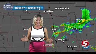 Weather woman sneezes uncontrollably