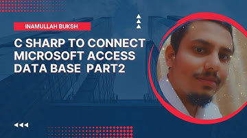 C Sharp to connect Microsoft Access Data Base Save Update Delete  Select PART2