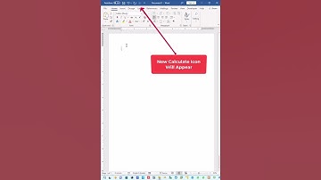 👌 How to Enable Calculate Button in MS Word #shorst | Ethica