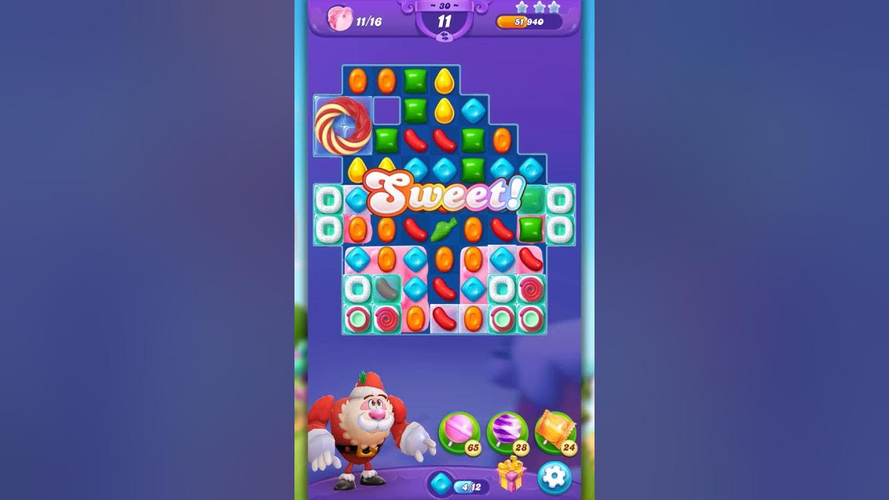 Week 5 Day 2 Level 30 Holiday Calendar Candy Crush Friends YouTube