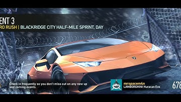 Lamborghini Huracan Evo Day 1 Race 3 NFS No Limits