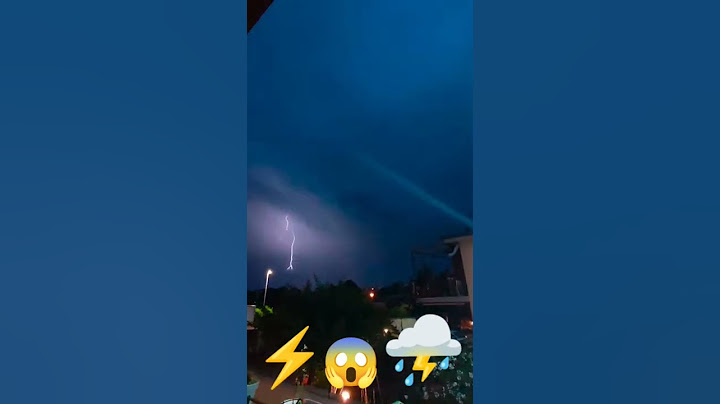 Temporale in diretta, fulmini e saette | Live thunderstorm, lightning and thunderbolts