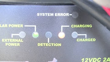 USAutomatic Charge Control Error leds from Battery