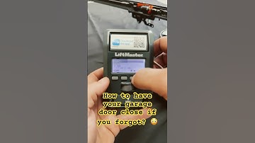 How to have your garage door close automatically if you forgot to close it. #liftmaster