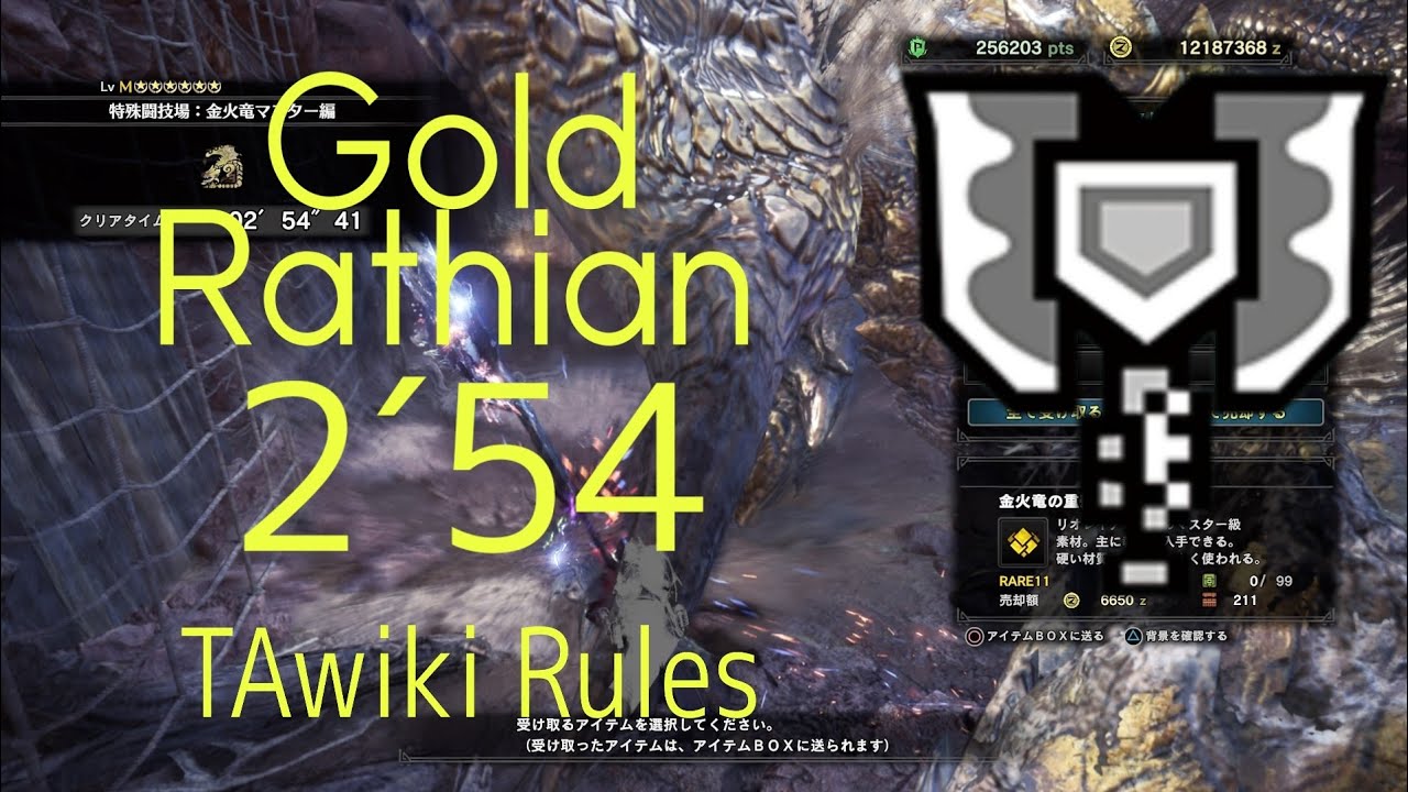 Mhwi 2 54 リオレイア希少種 特殊闘技場 金火竜マスター編 チャージアックス Ta Wiki Rules Gold Rathian Charge Blade Youtube