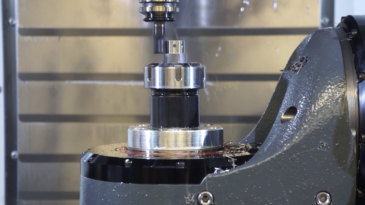 HAAS VF 2 With A TRT100 Dual-Axis Rotary HTEC 2019