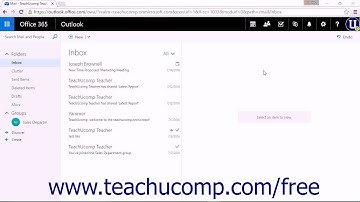 Outlook on the Web Tutorial Introduction to Outlook on the Web Microsoft Training
