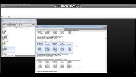 Video 11 - Johansen cointegration test Eviews (part 3)